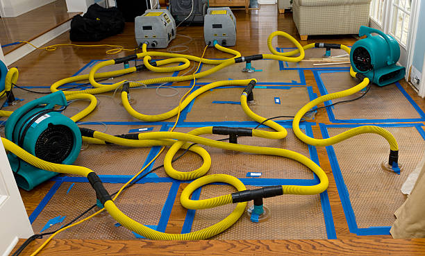 Professional Basement Flood Cleanup technician working in Quaker Hill, CT